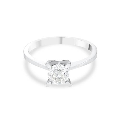 0.30 Karat Pırlanta Tektaş Yüzük – 14 Ayar Altın Premium - 8