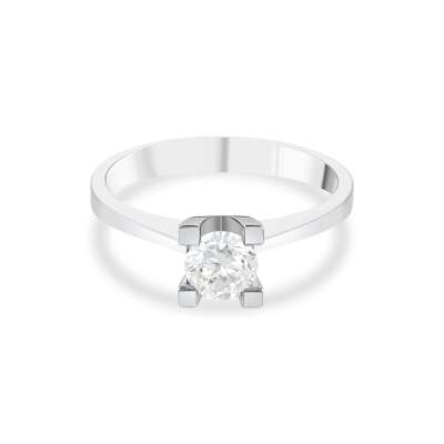 0.33 Karat 14 Ayar Altın Tektaş Pırlanta Yüzük İndirimli - 9