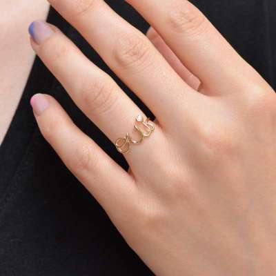 0.05ct Pırlanta Oui Yüzük - 3