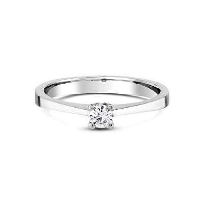 0.06ct Pırlanta Tektaş Yüzük-18K - 2