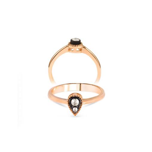 0.10ct Damla Model Elmas Yüzük - 1
