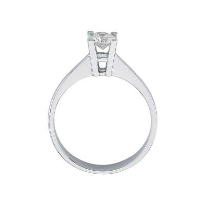 0,10Ct Pırlanta Tektaş Yüzük-18K - 2