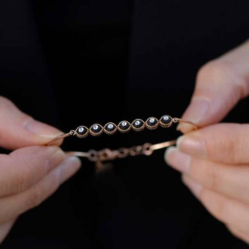 0.12ct Elmas Sırataşlı Bileklik - 1