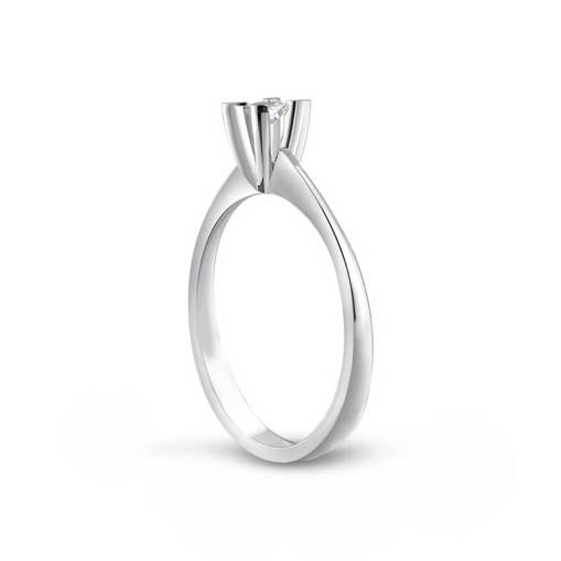 0,12Ct Pırlanta Tektaş Yüzük-14K - 3