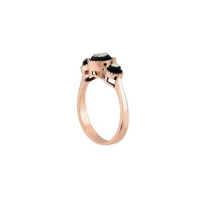 0.13ct Elmas Tria Yüzük - 2