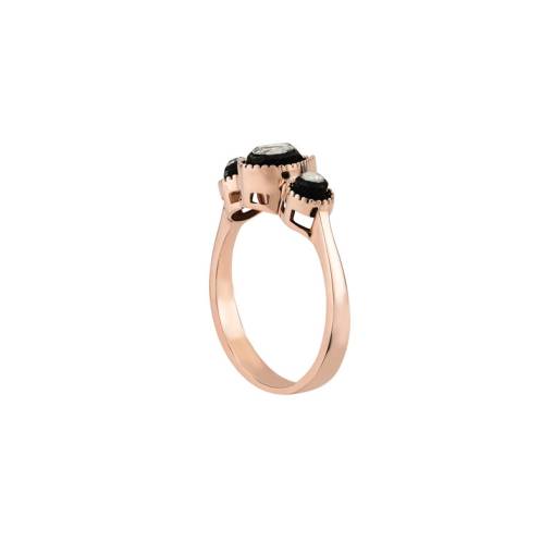 0.13ct Elmas Tria Yüzük - 2
