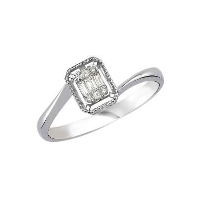 Pırlanta Baget Yüzük 013 - ENGİNGOLD SK