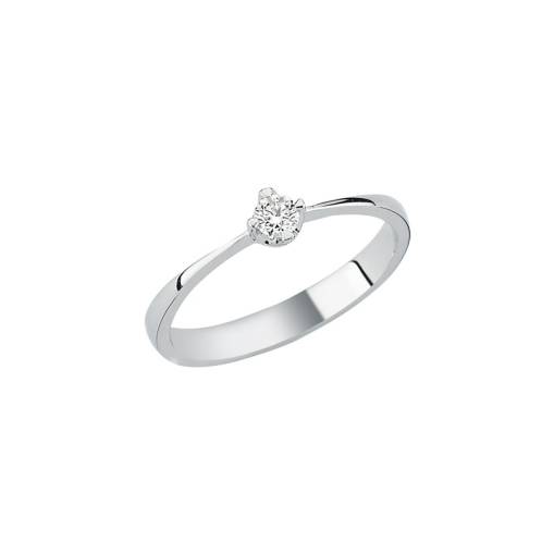 0,14Ct Pırlanta Tektaş Yüzük - 18K - 1