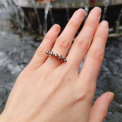 0.15Ct Elmas Beştaş Yüzük - 1