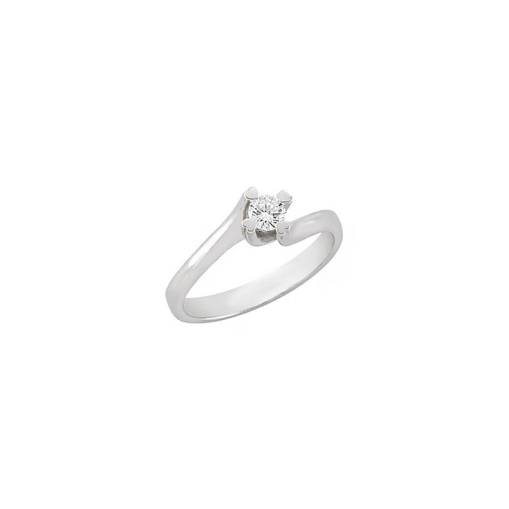 0.15ct Pırlanta Tektaş Yüzük-18k - 2