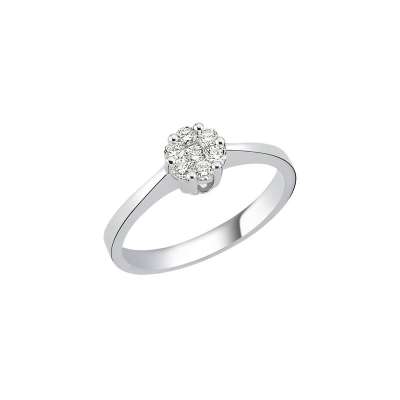 0,16ct Coronet Pırlanta Tektaş Yüzük-18k - 1