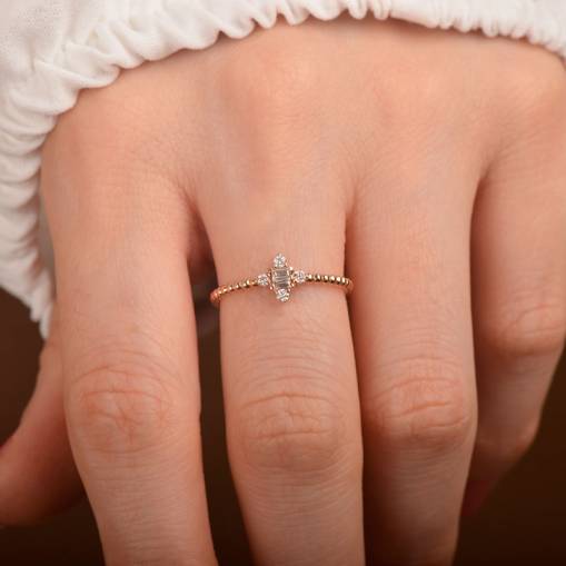 0.16ct Pırlanta Yüzük - 1