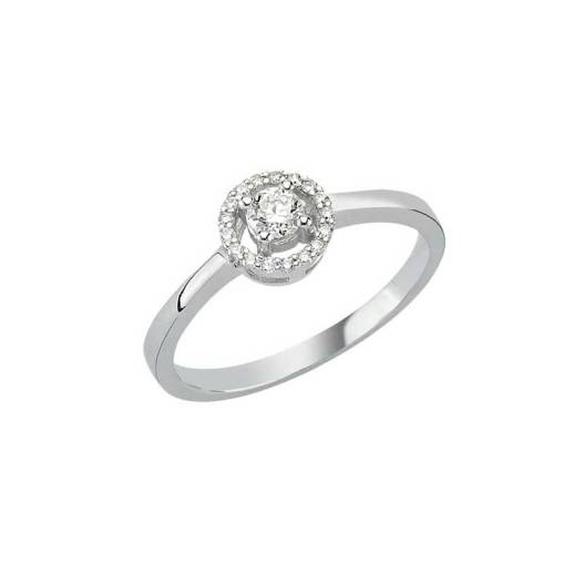 0.20Ct Coronet Pırlanta Tektaş Yüzük - 8K - 1