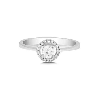 0.20Ct Coronet Pırlanta Tektaş Yüzük - 8K - 2