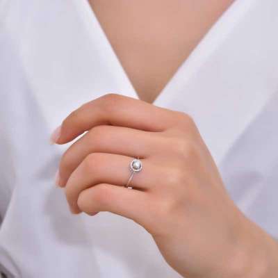 0.20Ct Coronet Pırlanta Tektaş Yüzük - 8K - 3