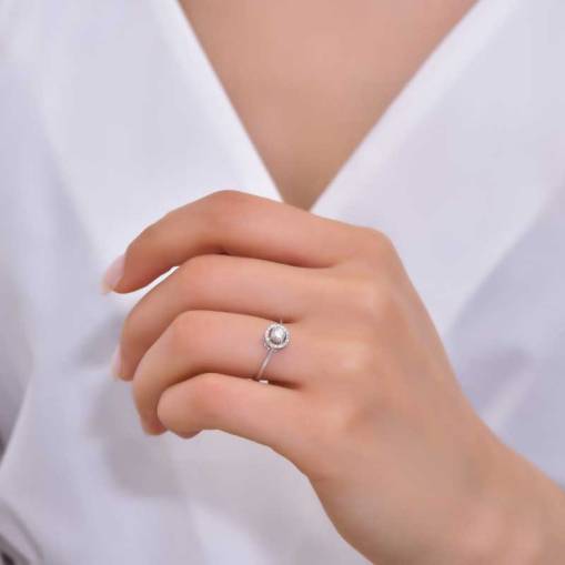 0.20Ct Coronet Pırlanta Tektaş Yüzük - 8K - 3