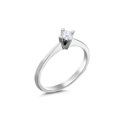 0.20ct Pırlanta Tektaş Yüzük-18k