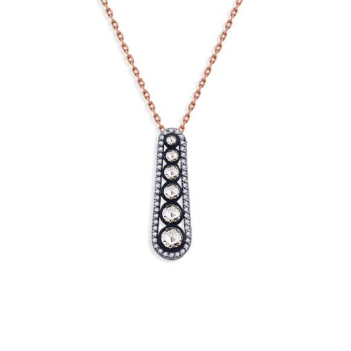 0.21 Ct Elmas Kolye - 1