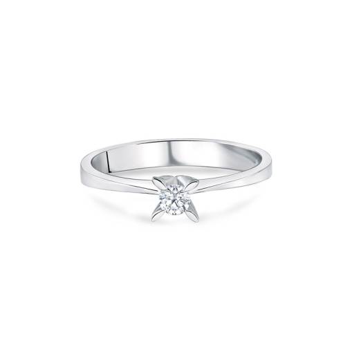 0.21ct Tektaş Pırlanta Yüzük-14k - 2