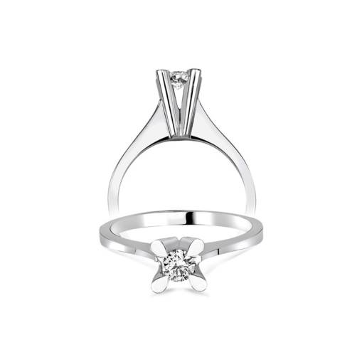 0.24-0.28ct Pırlanta Tektaş Yüzük- Damla - 2