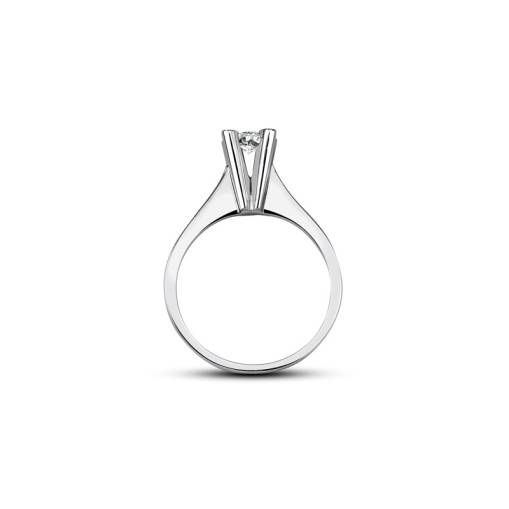 0.24-0.28ct Pırlanta Tektaş Yüzük- Damla - 3