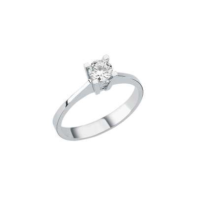 0,30Ct Pırlanta Tektaş Yüzük-18K - 1