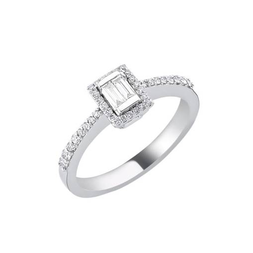 0.32ct Pırlanta Baget Yüzük - 1
