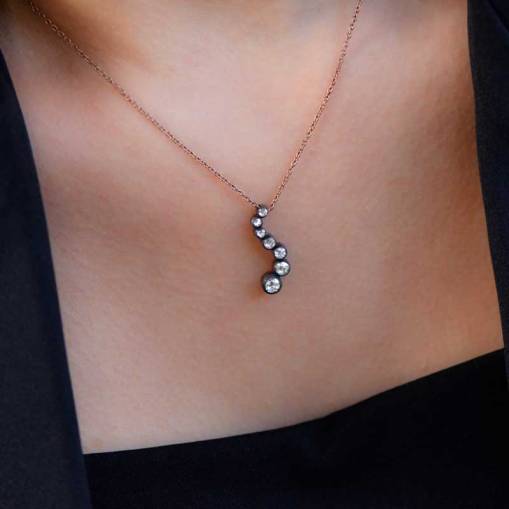 0.33ct Elmas Sırataşlı Kolye - 1