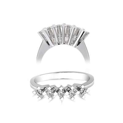 0.34Ct Pırlanta Beştaş Yüzük-14k - ENGİNGOLD