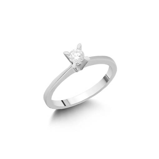 0.35ct Pırlanta Badem Tırnak Yüzük - 1