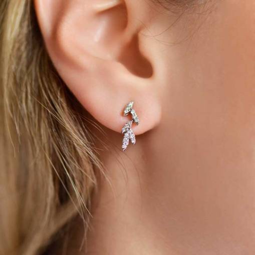 0.35ct Pırlanta Küpe - 1