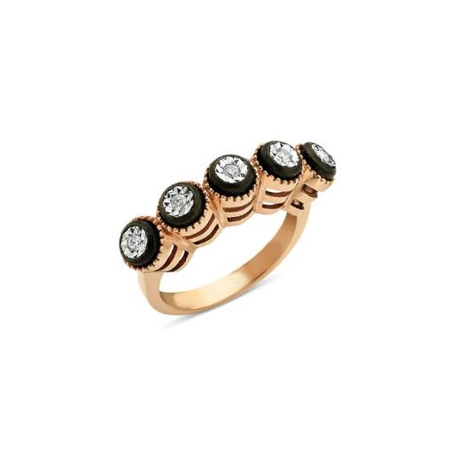0.36ct Efectli Beştaş Elmas Yüzük - 1