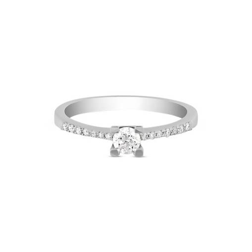 0.39ct Pırlanta Tektaş Yüzük-18k - 2