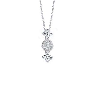 0.39ct Pırlanta Tria Kolye-18k - ENGİNGOLD