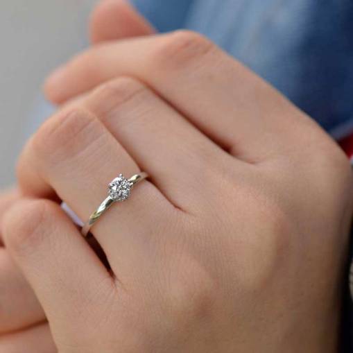 0.40ct Pırlanta Tektaş Yüzük - 3