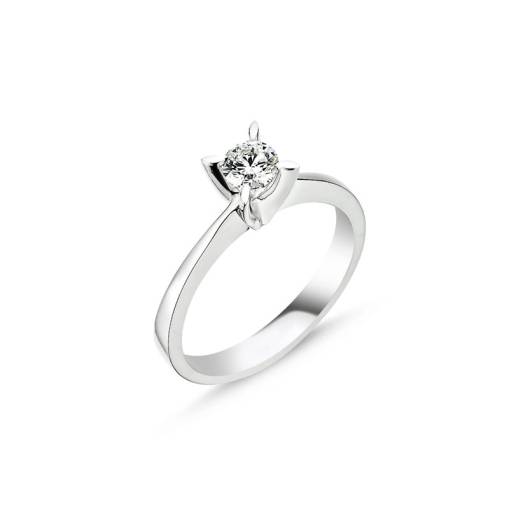 0,42Ct Pırlanta Tektaş Yüzük-14K - 1