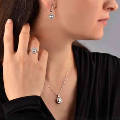 0.43ct Pırlanta Baget Yüzük - 4