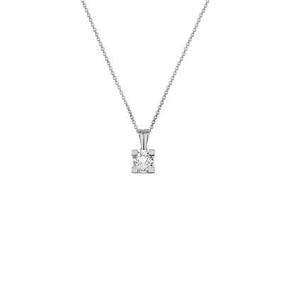 0.43ct Pırlanta Tektaş Kolye - ENGİNGOLD