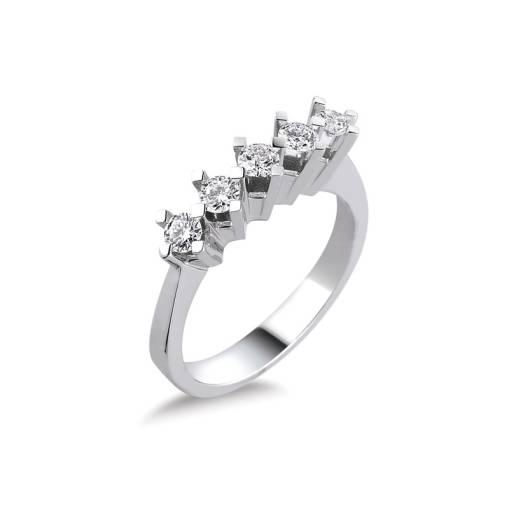 0,44ct Pırlanta Beştaş Yüzük-14k - 1