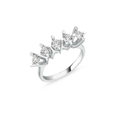 0,44ct Pırlanta Beştaş Yüzük-14k - ENGİNGOLD