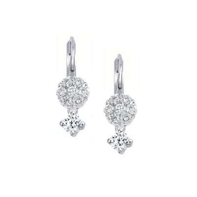 0.48ct Pırlanta Twin Küpe-18k - ENGİNGOLD