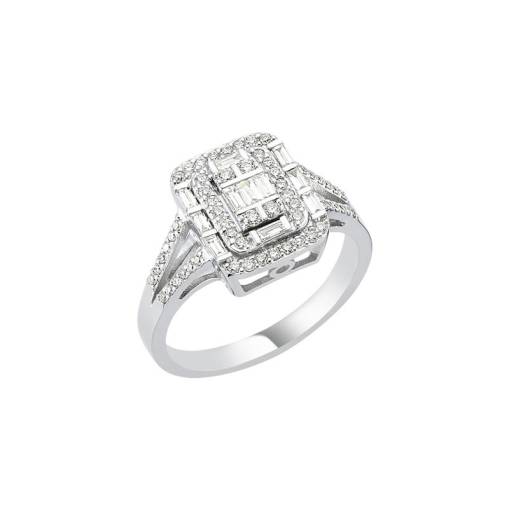 0,49ct Pırlanta Baget Yüzük - 1