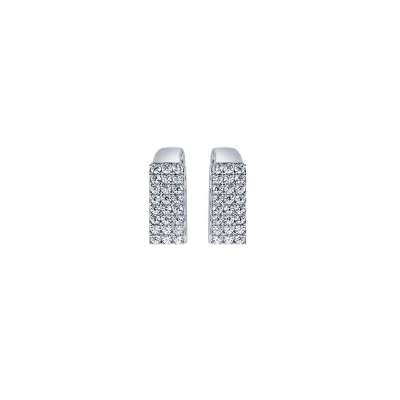 0.50ct Pırlanta Suyolu Küpe-18k - 2