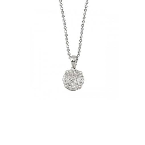 0.50ct Pırlanta Tektaş Kolye-18k - 1