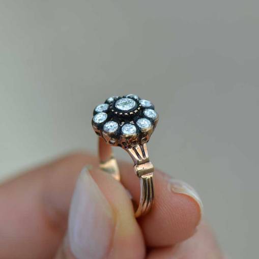 0,53 Ct Elmas Gül Model Yüzük - 2