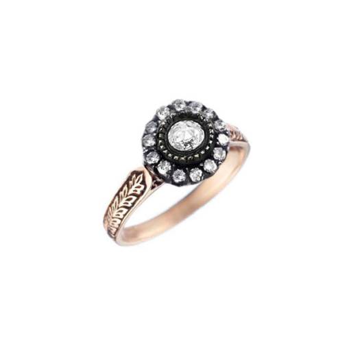 0.56ct Otantik Elmas Yüzük - 1