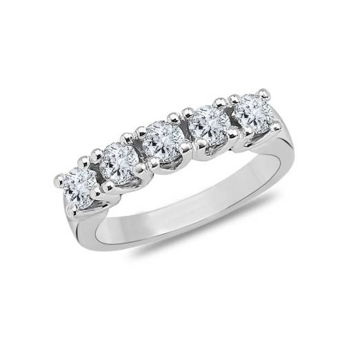 0.60ct Pırlanta Beştaş Yüzük-18k - 1