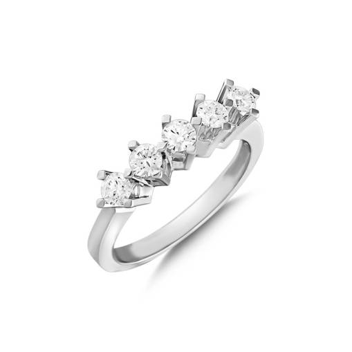 0,62ct Pırlanta Beştaş Yüzük-14k - 1