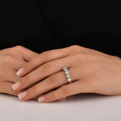 0,62ct Pırlanta Beştaş Yüzük-14k - 2