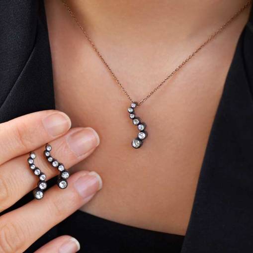 0.65ct Elmas Sırataşlı Küpe - 2